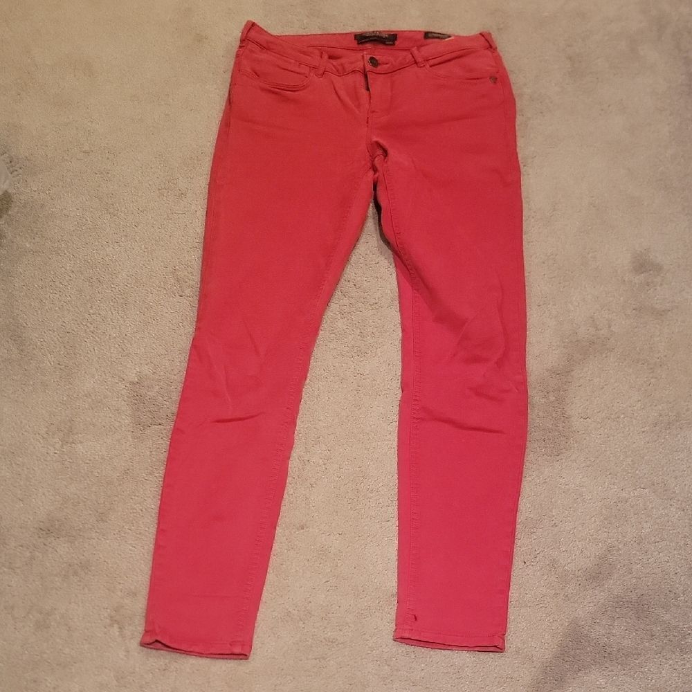 Scotch & Soda Bold Red Skinny Jeans Sz 28